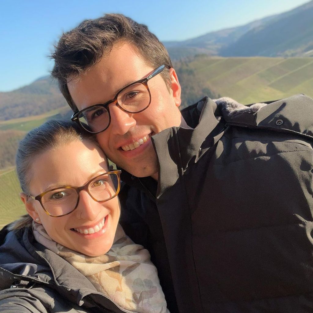 Stefanie und Justin im Februar 2023 auf Schloss Staufenberg