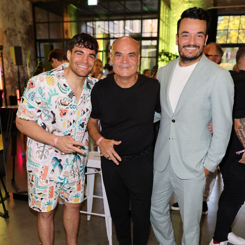 Stefano, Bruno und Giovanni Zarrella im August 2022 in Köln