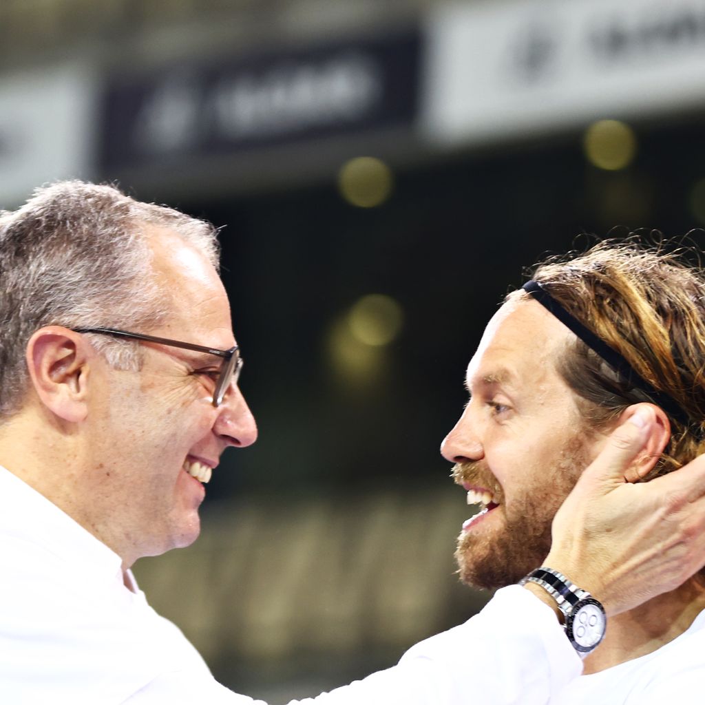 Stefano Domenicali mit Sebastian Vettel