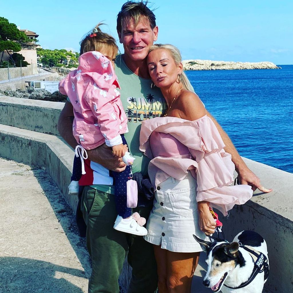 Steff Jerkel und Peggy Jerofke mit ihrer Tochter, September 2020