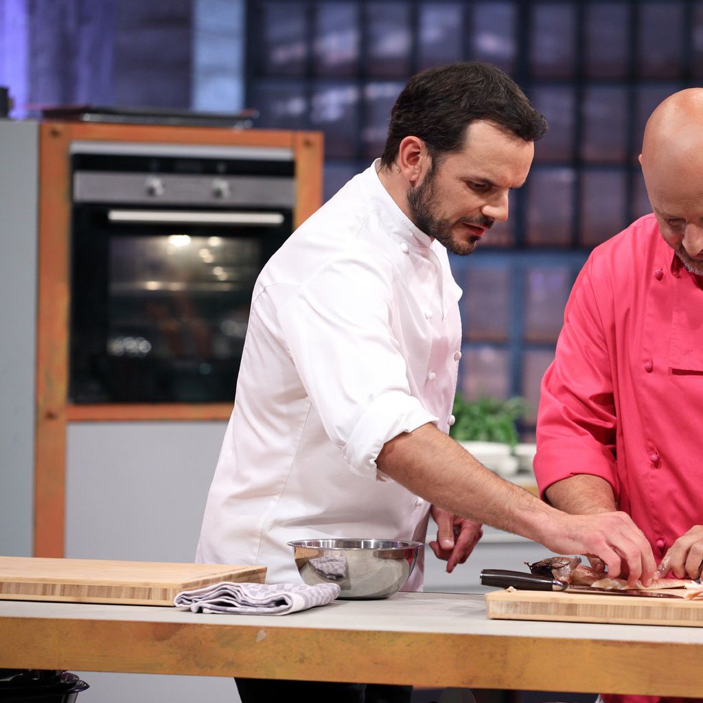 Steffen Henssler und Detlef Steves bei "Grill den Henssler"
