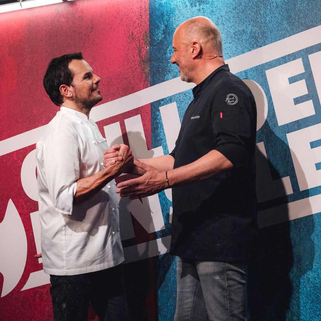 Steffen Henssler und Frank Rosin bei "Grill den Henssler" 2023