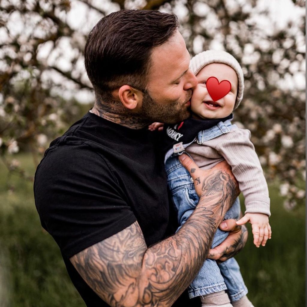 Steffen König mit seinem Sohn Damian