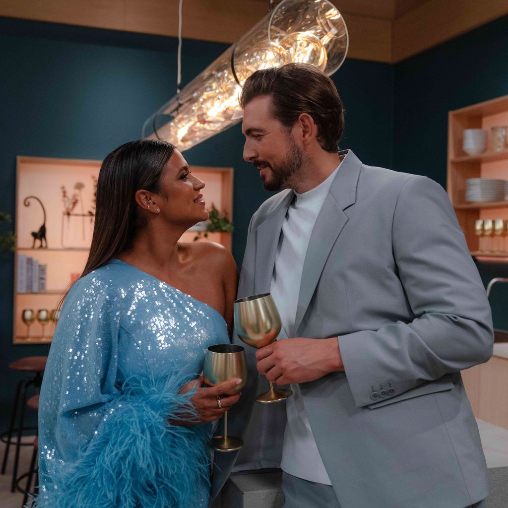 Steffi Brungs und Chris Wackert, Moderationsduo von "Love is Blind: Germany"