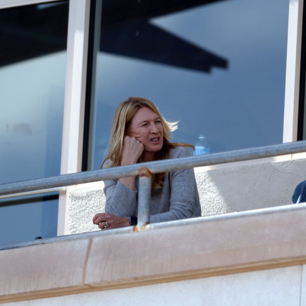 Steffi Graf beim Baseballspiel ihres Sohnes Jaden Agassi