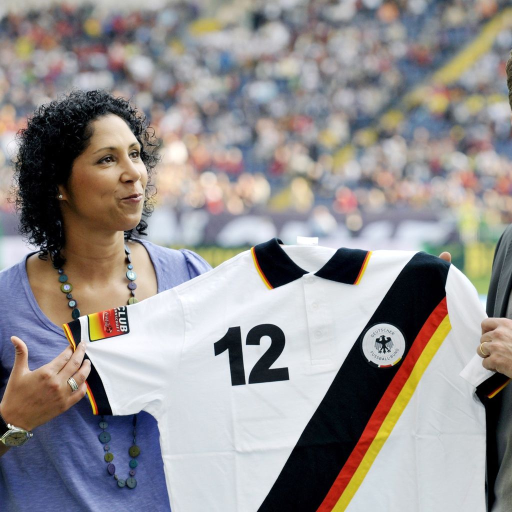 Oliver Bierhoff und Steffi Jones