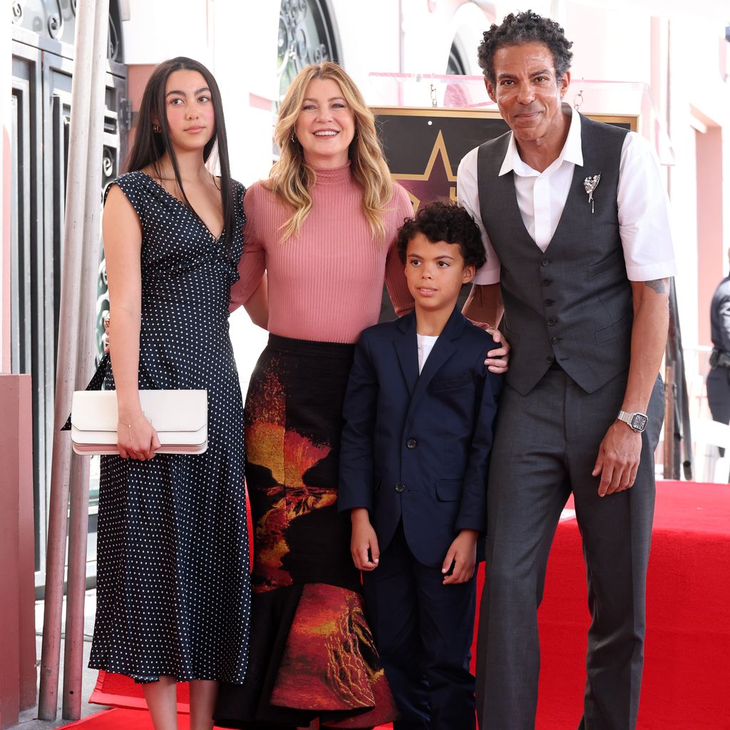 Stella Luna Ivery, Ellen Pompeo, Eli Ivery und Chris Ivery, April 2025