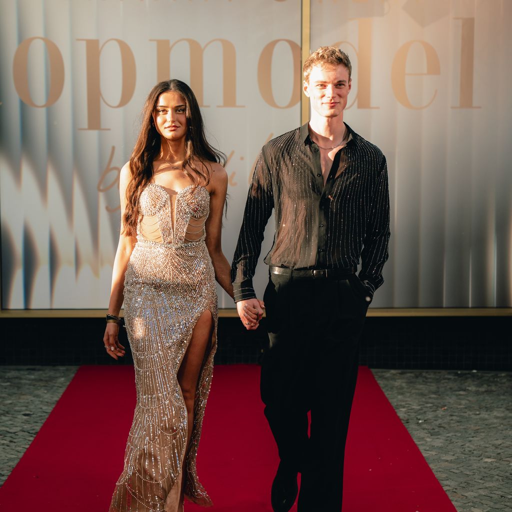 Stella und Luis beim Screening des GNTM-Finales in Berlin, Mai 2026