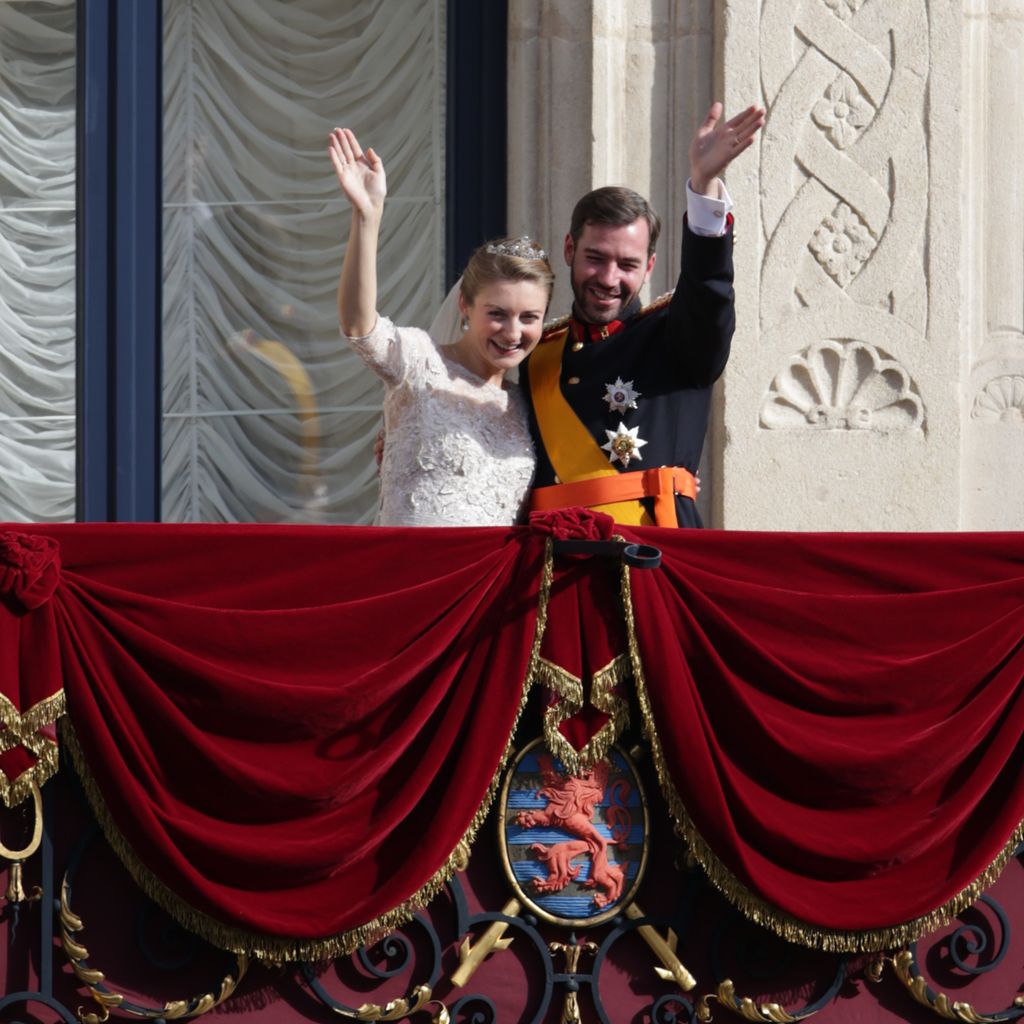 Stéphanie und Guillaume von Luxemburg bei ihrer Hochzeit 2012
