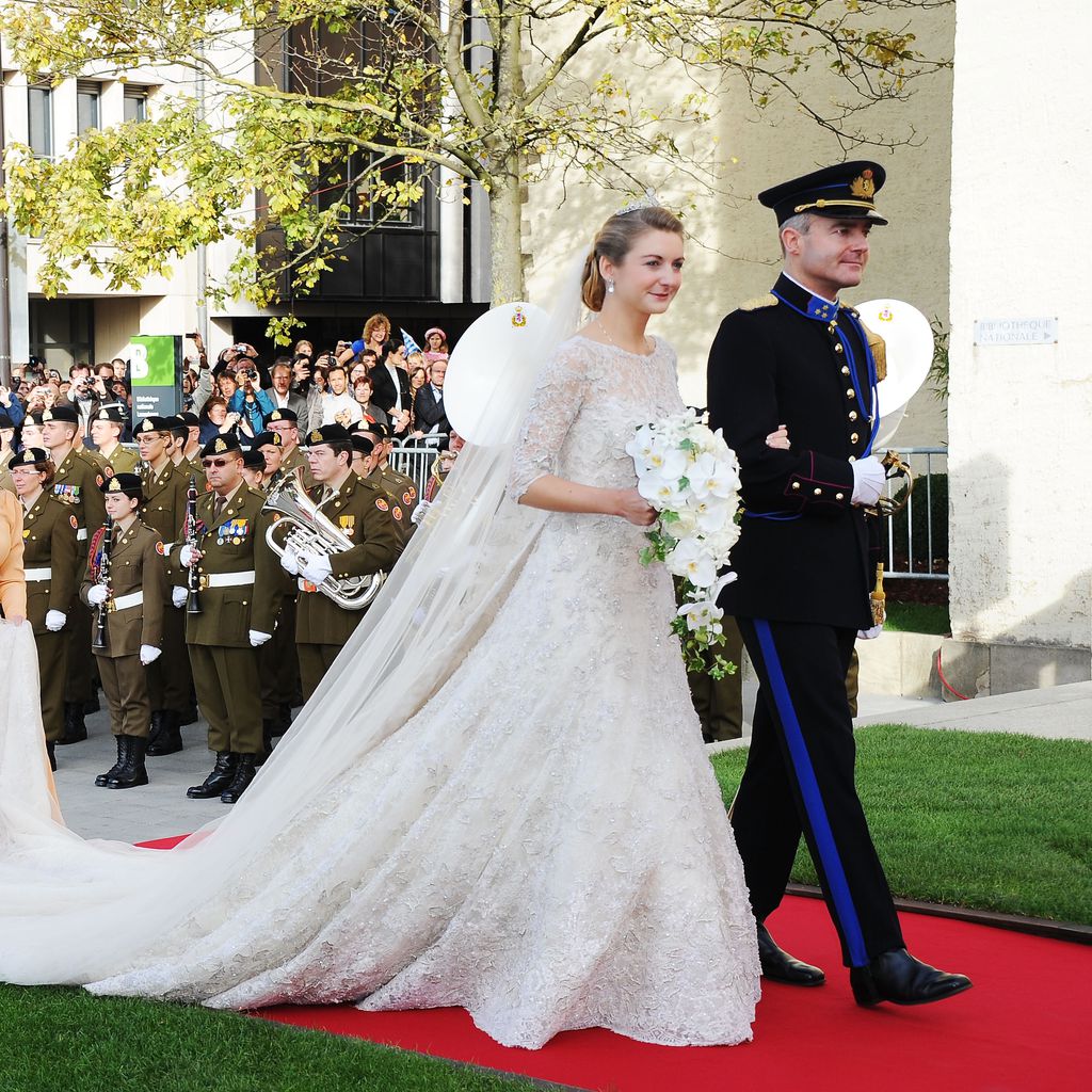Stéphanie und Guillaume von Luxemburg bei ihrer Hochzeit im Oktober 2012