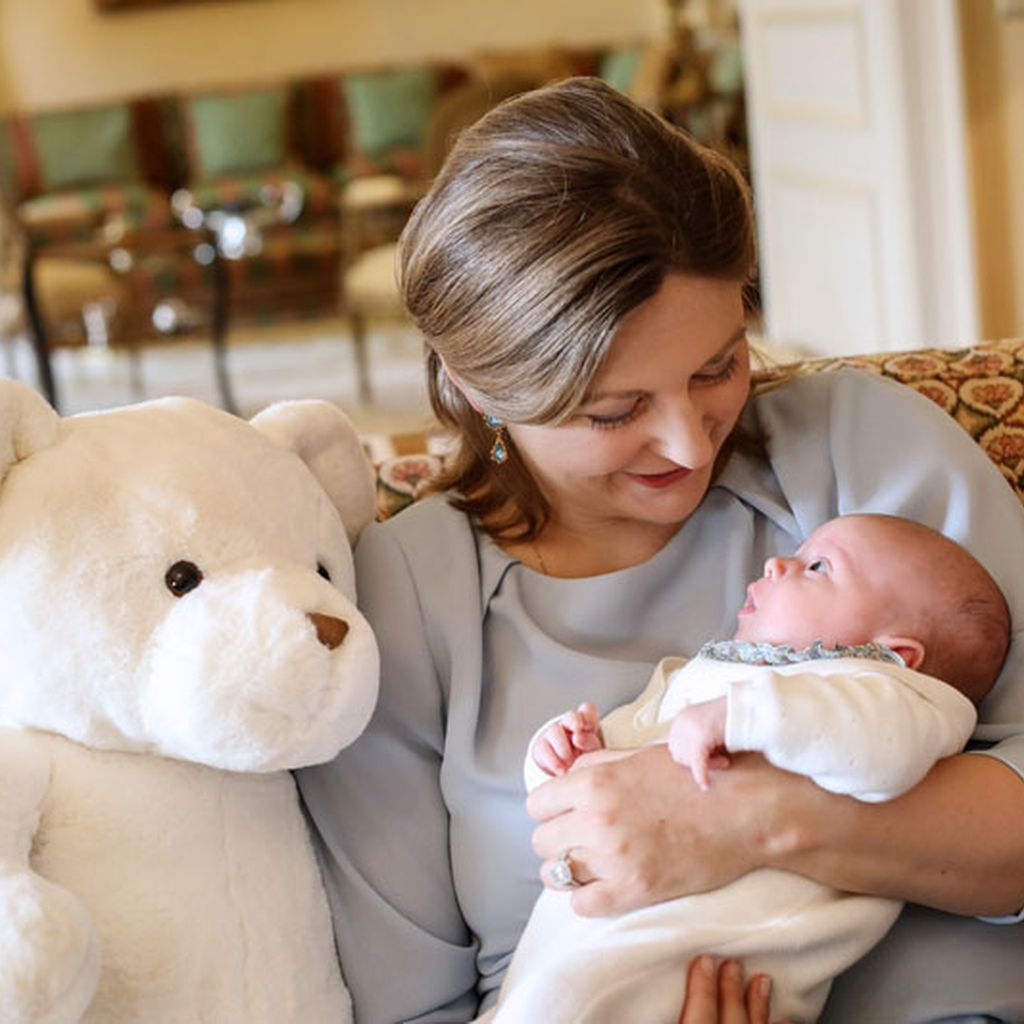 Stéphanie von Luxemburg mit ihrem Sohn Prinz Charles