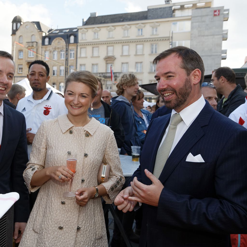 Stéphanie von Luxemburg und Prinz Guillaume im Juni 2018