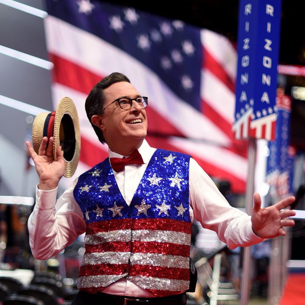 TV-Host Stephen Colbert in einem Beitrag für "The Late Show"