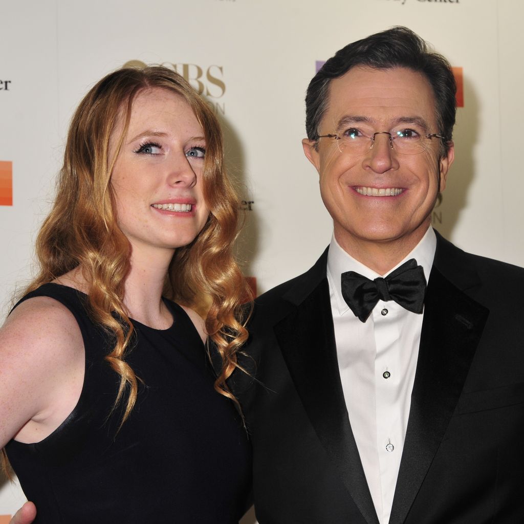 Stephen Colbert und seine Tochter Madeleine im Dezember 2015