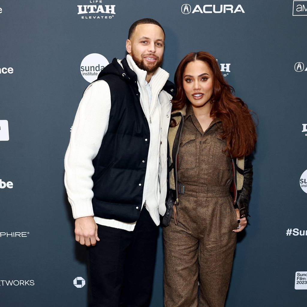 Stephen Curry und seine Frau Ayesha im Januar 2023