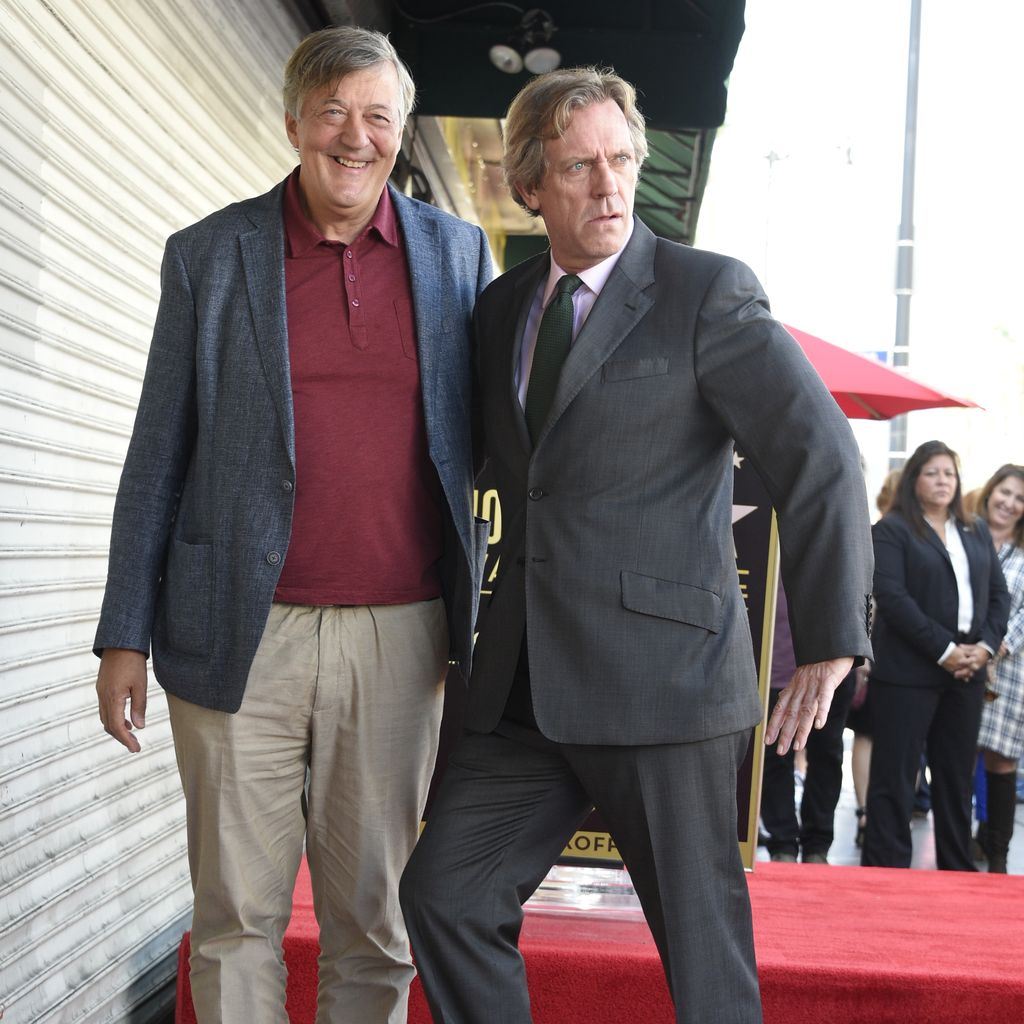 Stephen Fry und Hugh Laurie auf dem Walk of Fame