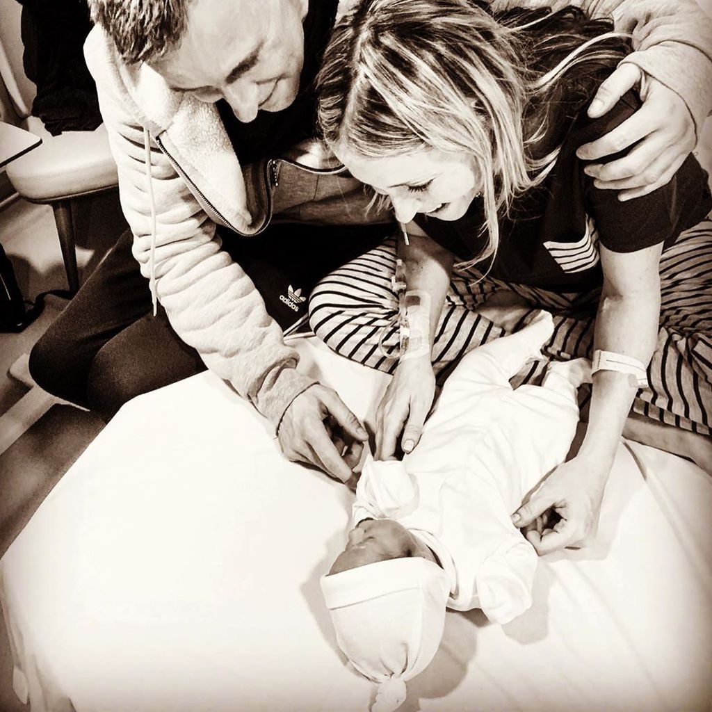 Stephen Haines und Nicole Appleton mit ihrer Tochter Skipper Hudson