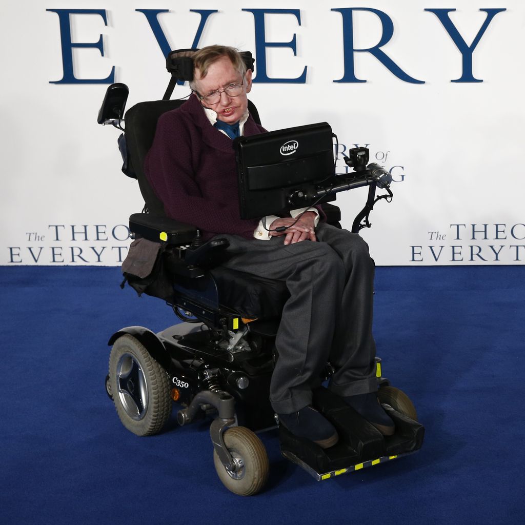 Stephen Hawking bei der Premiere zu "The Theory of Everything"