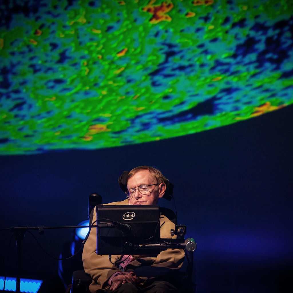Stephen Hawking beim Starmus Festival auf Teneriffa