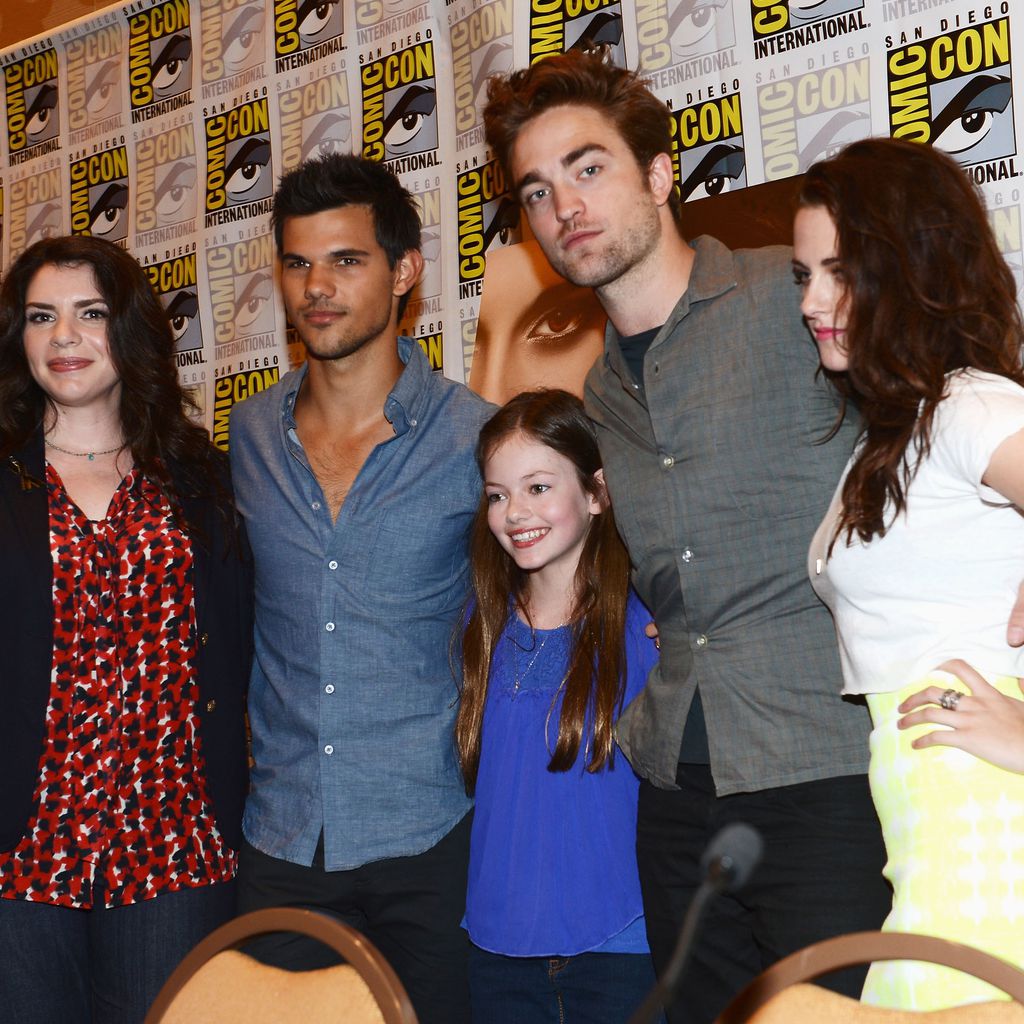 Stephenie Meyer, Taylor Lautner, Mackenzie Foy, Robert Pattinson und Kristen Stewart