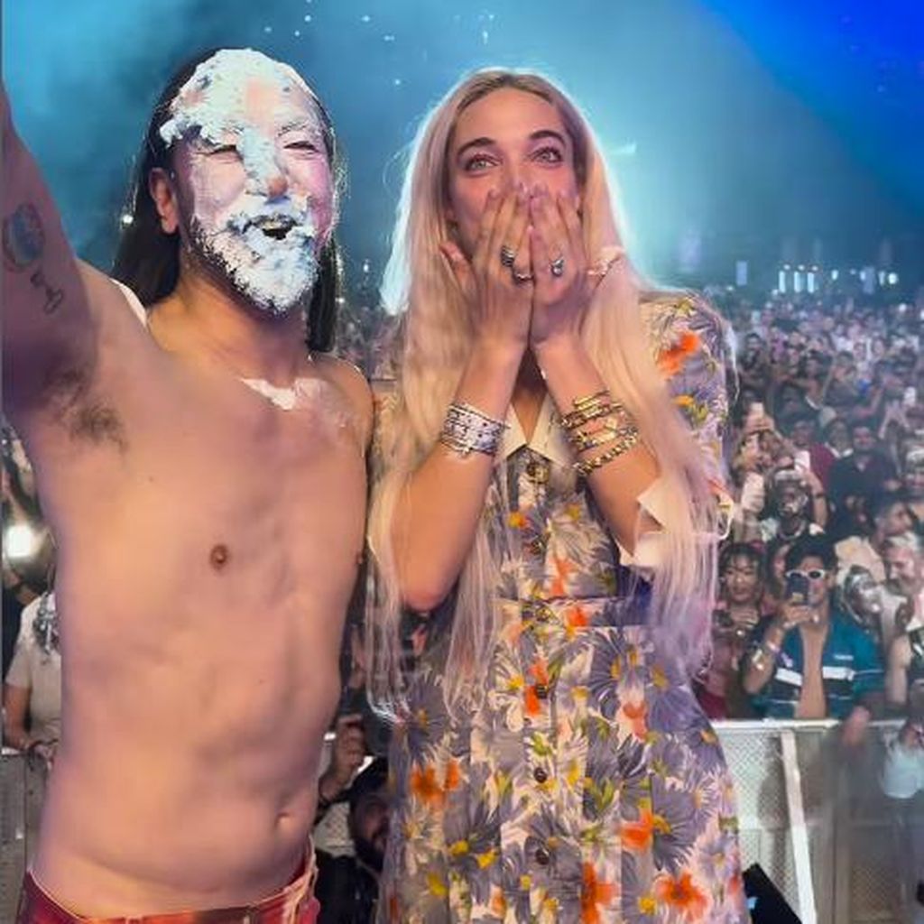 Steve Aoki mit seiner Frau Sasha, Januar 2025
