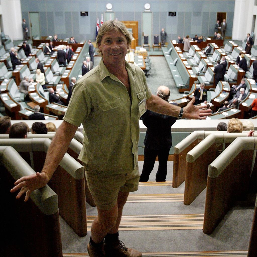 Steve Irwin im Oktober 2003 in Canberra