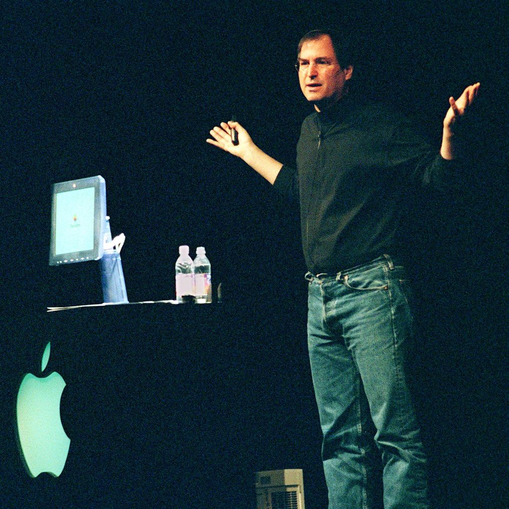 Steve Jobs im März 1998 in New York