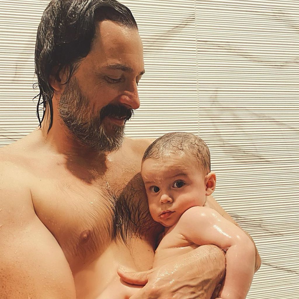Steve Kazee mit seinem Sohn Callum, November 2020
