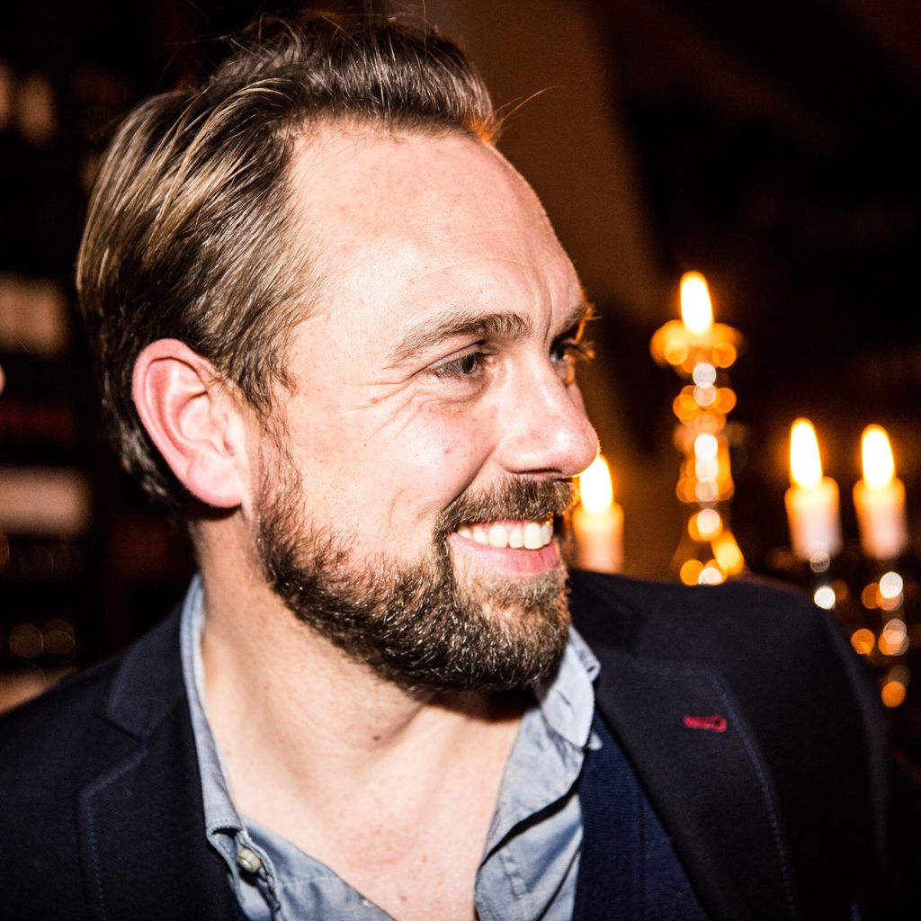 Steven Gätjen bei der Party zu Franziska Knuppes 40. Geburtstag 2014 in Berlin