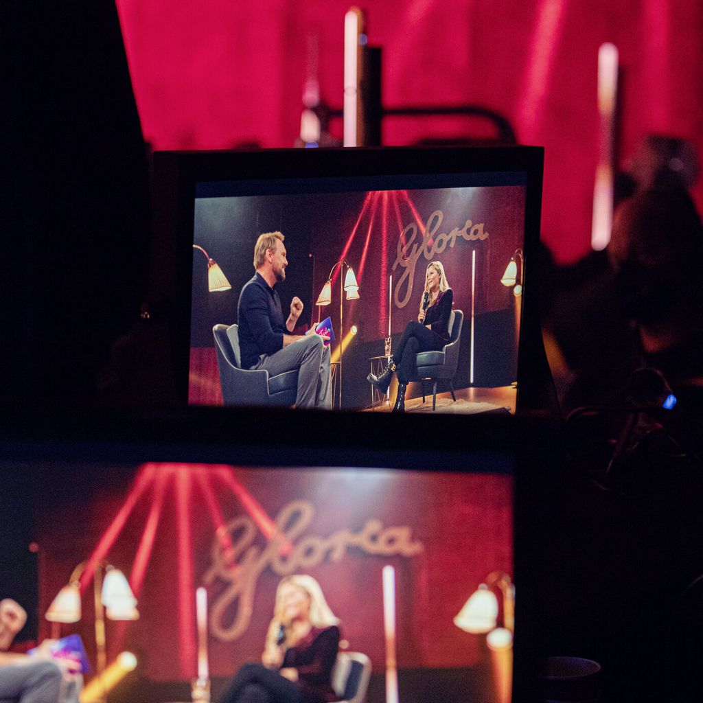 Steven Gätjen und Helene Fischer bei der "Helene Fischer – Ein Abend im Rausch"-Aufzeichnung