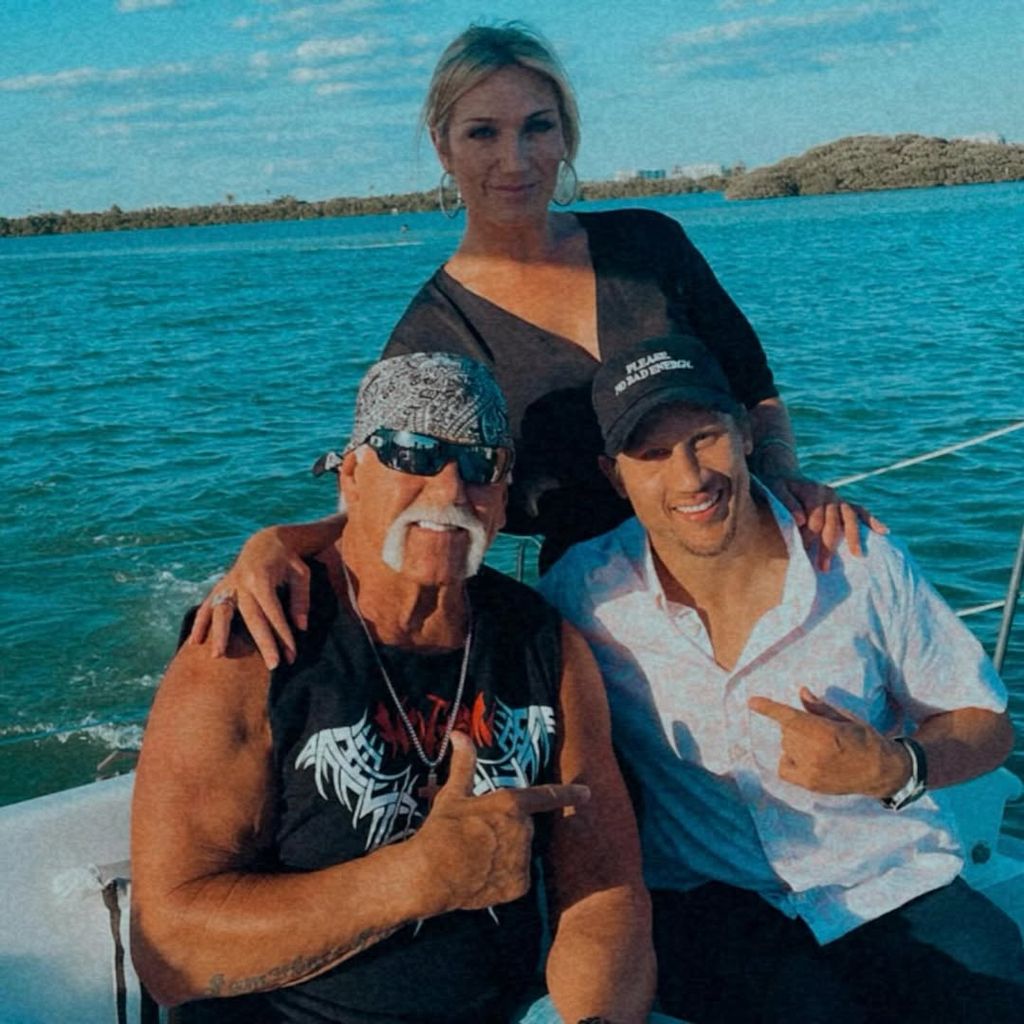 Steven Oleksy mit Brooke und Hulk Hogan