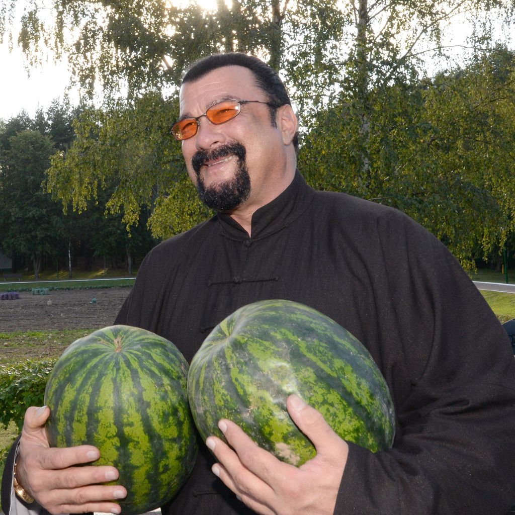 Steven Seagal bei einem Treffen mit dem weißrussischen Präsidenten