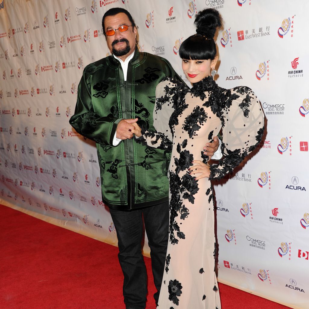 Steven Seagal und Schauspielerin Bai Ling beim Chinesisch-Amerikanischen Filmfestival 2014