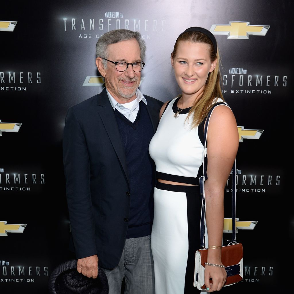 Steven Spielberg mit seiner Tochter Destry Allyn, 2014