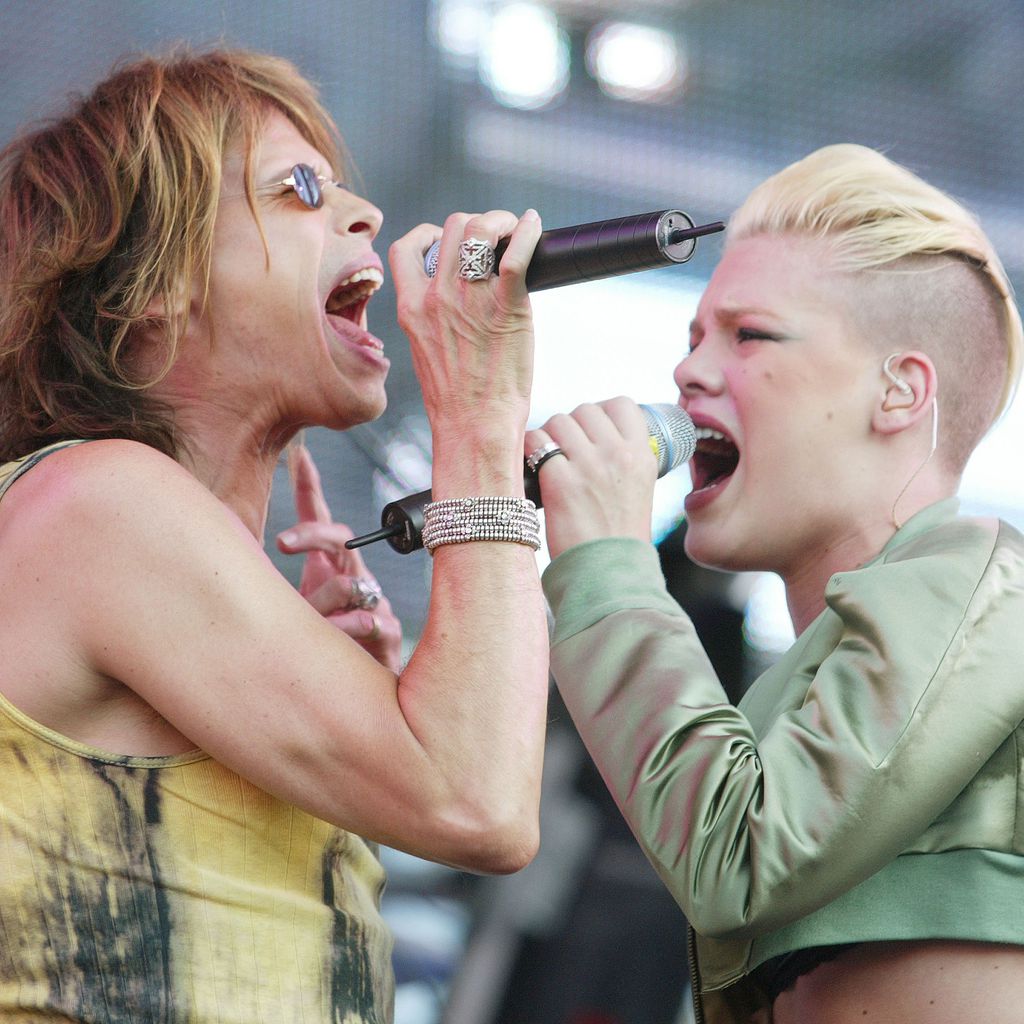 Steven Tyler und Pink beim Wango Tango 2002