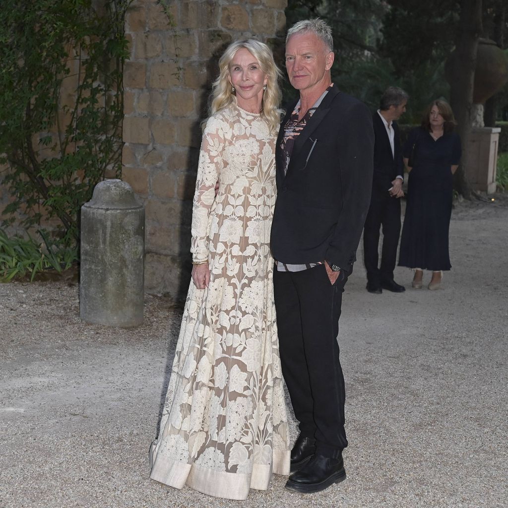 Sting und Trudie Styler in Rom