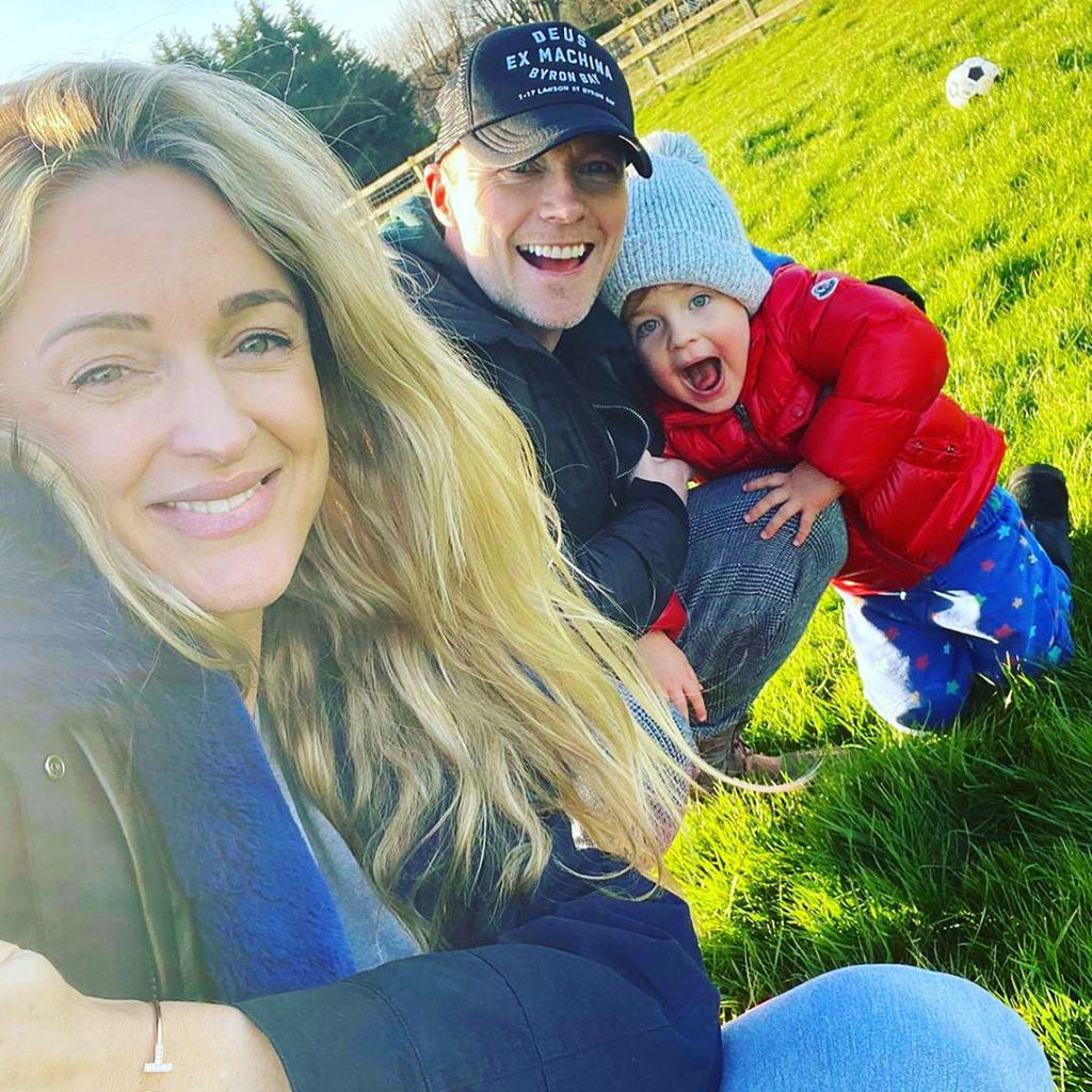 Storm und Ronan Keating mit Sohn Cooper im März 2020