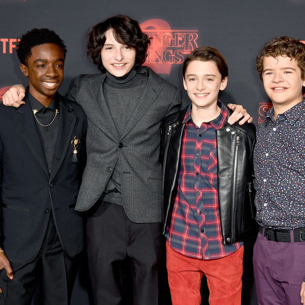 Calebn McLaughlin, Finn Wolfhard, Noah Schnapp und Gaten Matarazzo, "Stranger Things 2"-Premiere