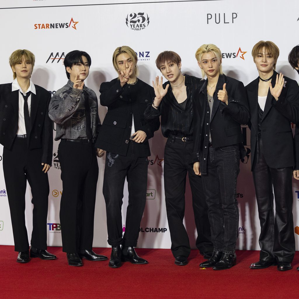 Seungmin, Changbin, Hyunjin, Bang Chan, Felix, I.N, Han und Lee Know, Stray Kids