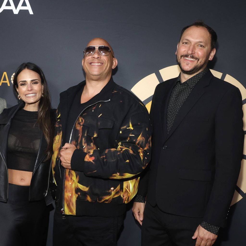 Sung Kang, Jordana Brewster, Vin Diesel und Louis Leterrier beim Charlize Theron Africa Outreach Project in Hollywood, 20. Mai 2023
