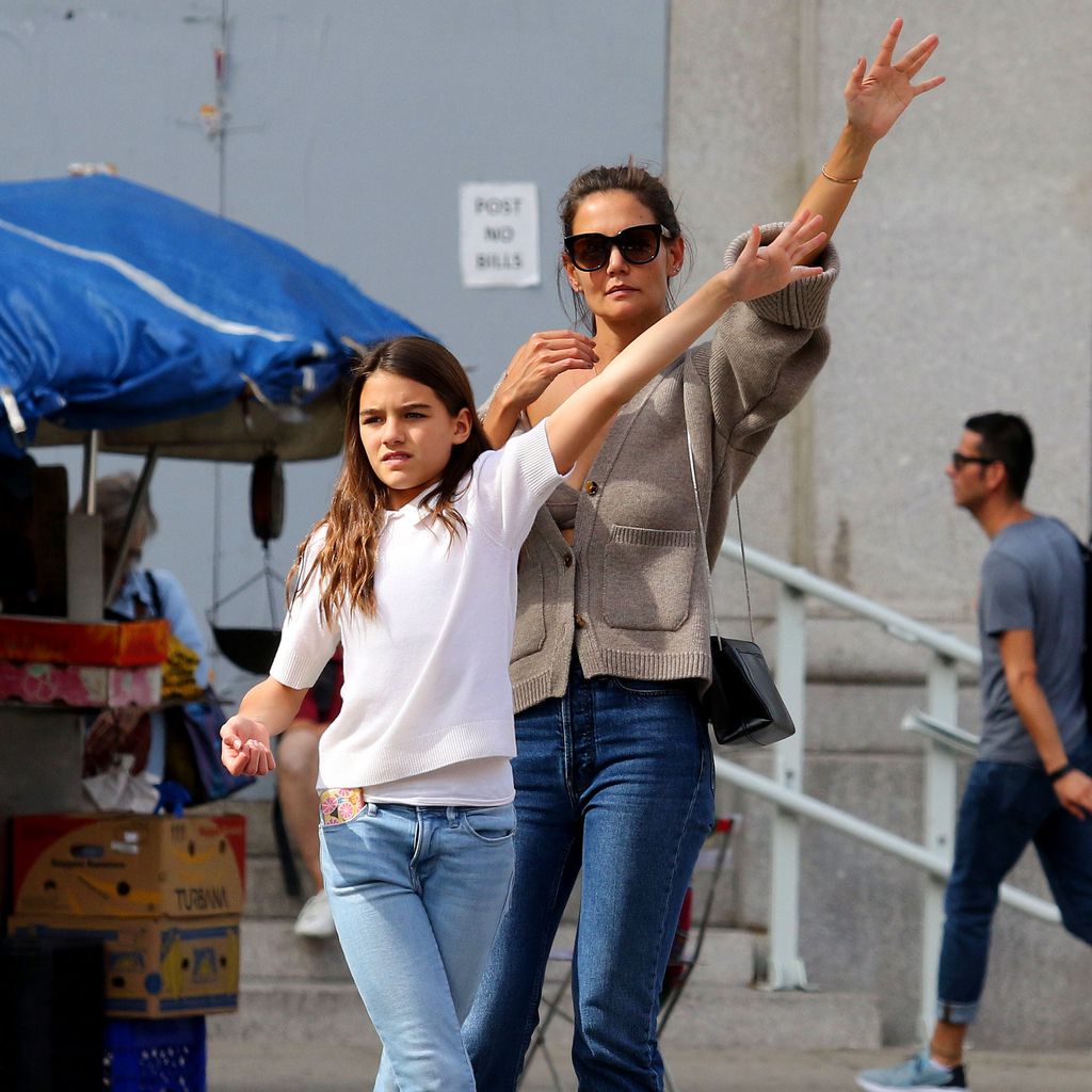 Suri Cruise und Katie Holmes in New York, 2019