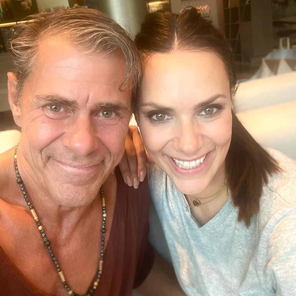 Sven Martinek und seine Tochter Esther Sedlaczek