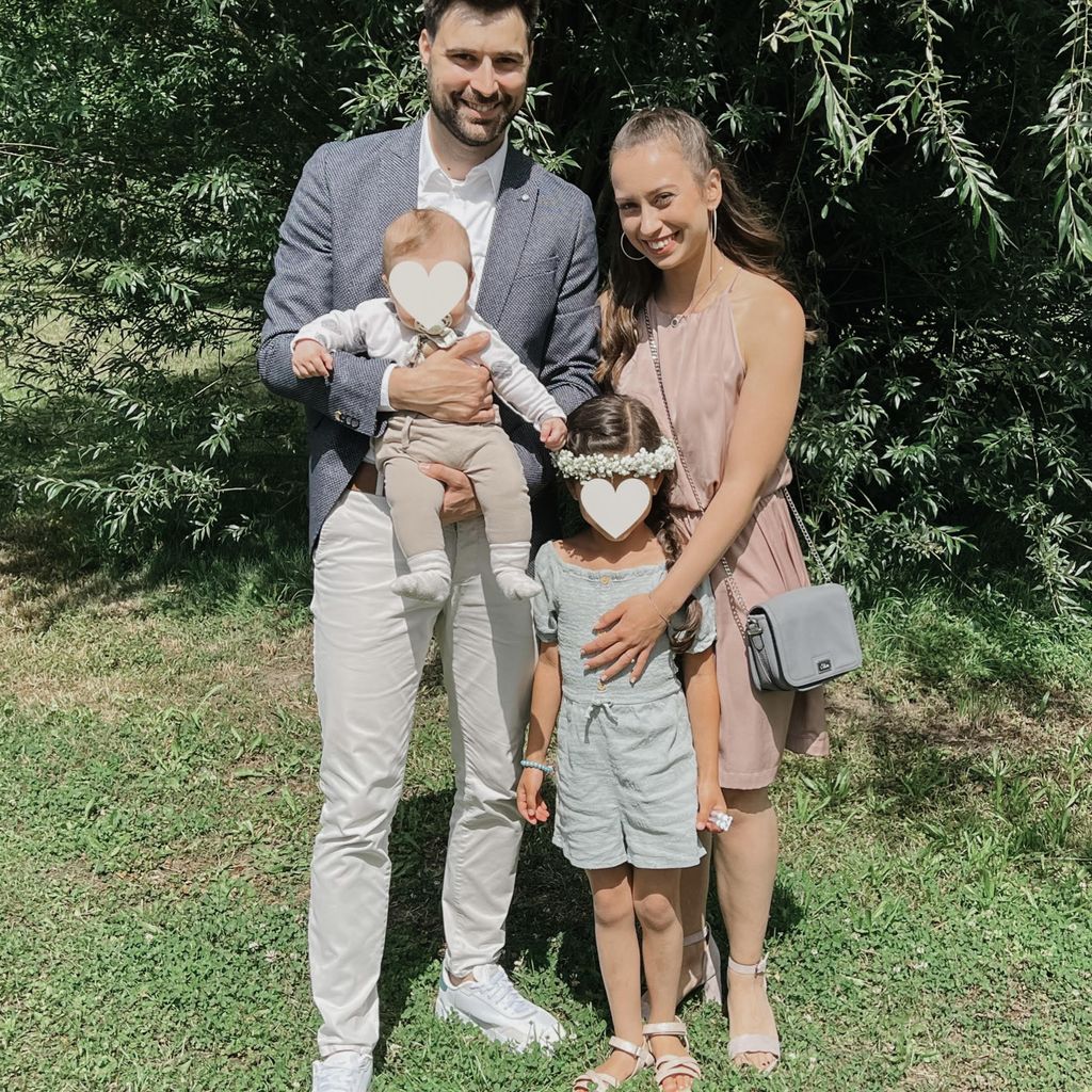 Svenja Theißen mit Steve und ihren Kindern