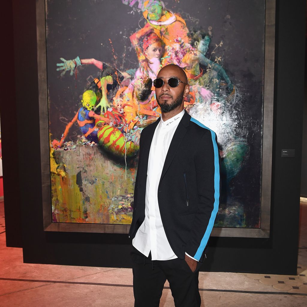 Swizz Beatz auf seiner "No Comission"-Ausstellung in Berlin