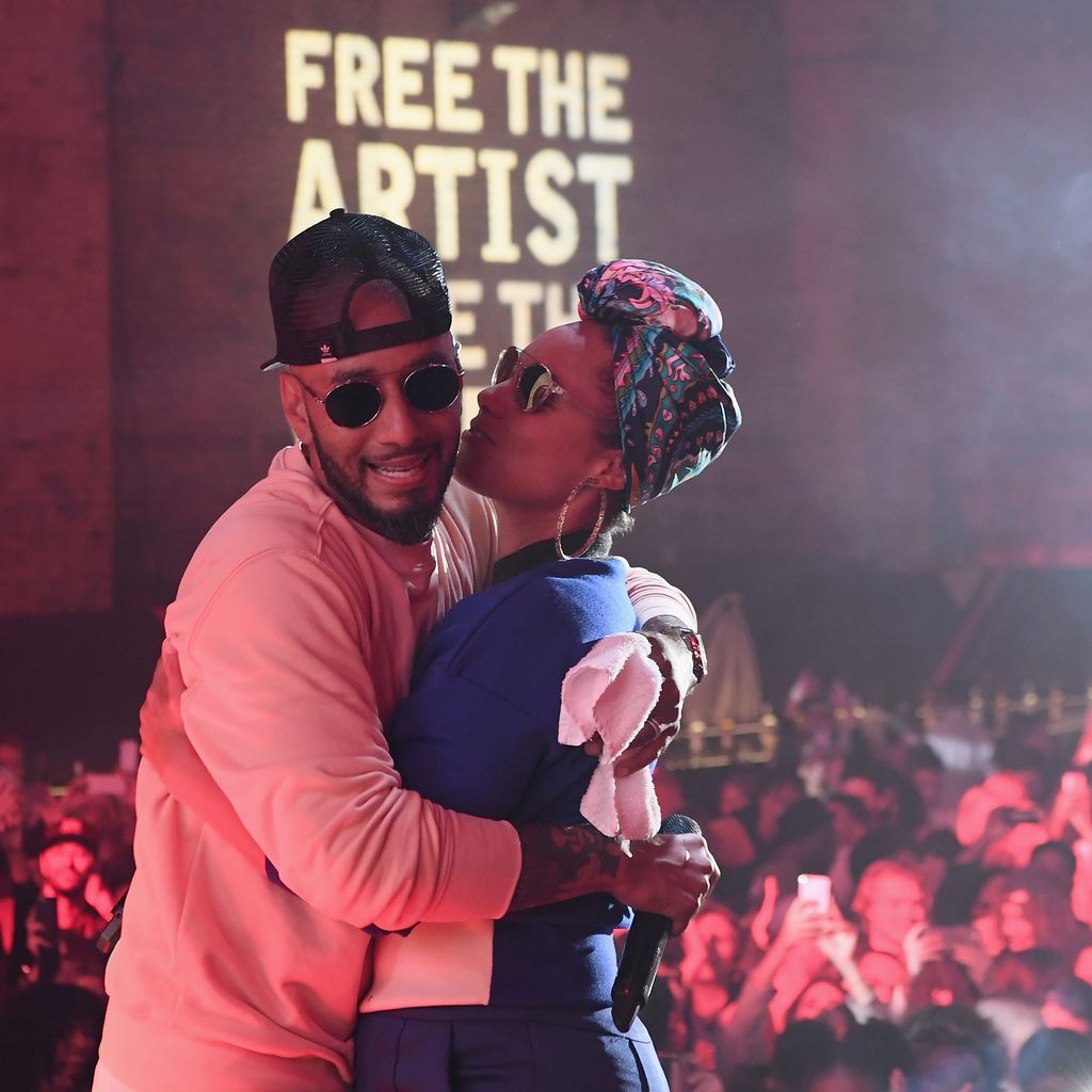 Swizz Beatz und Alicia Keys bei einem Auftritt in Berlin