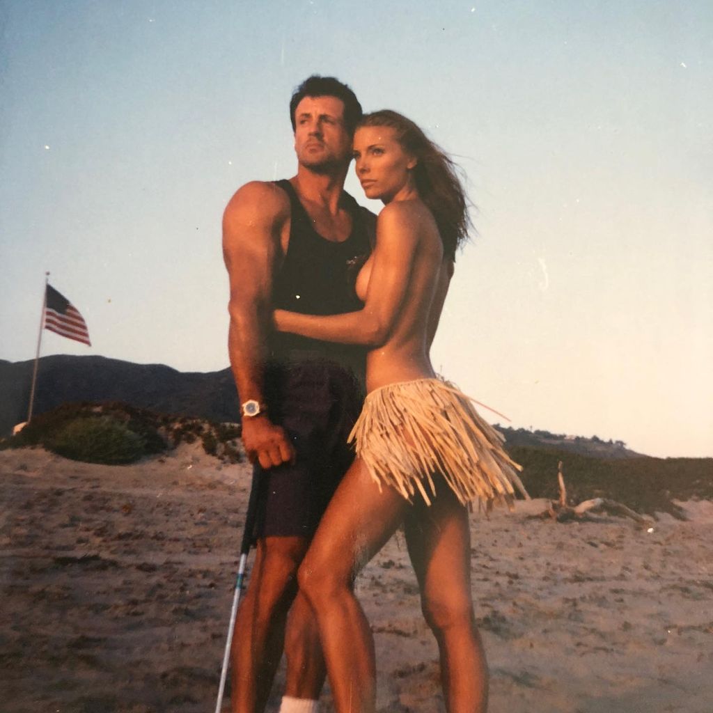 Sylvester Stallone und Jennifer Flavin in jüngeren Jahren