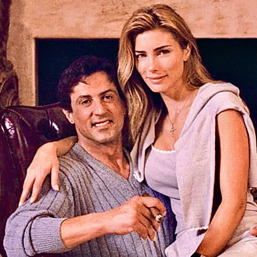 Schauspieler Sylvester Stallone mit seiner Ehefrau Jennifer Flavin