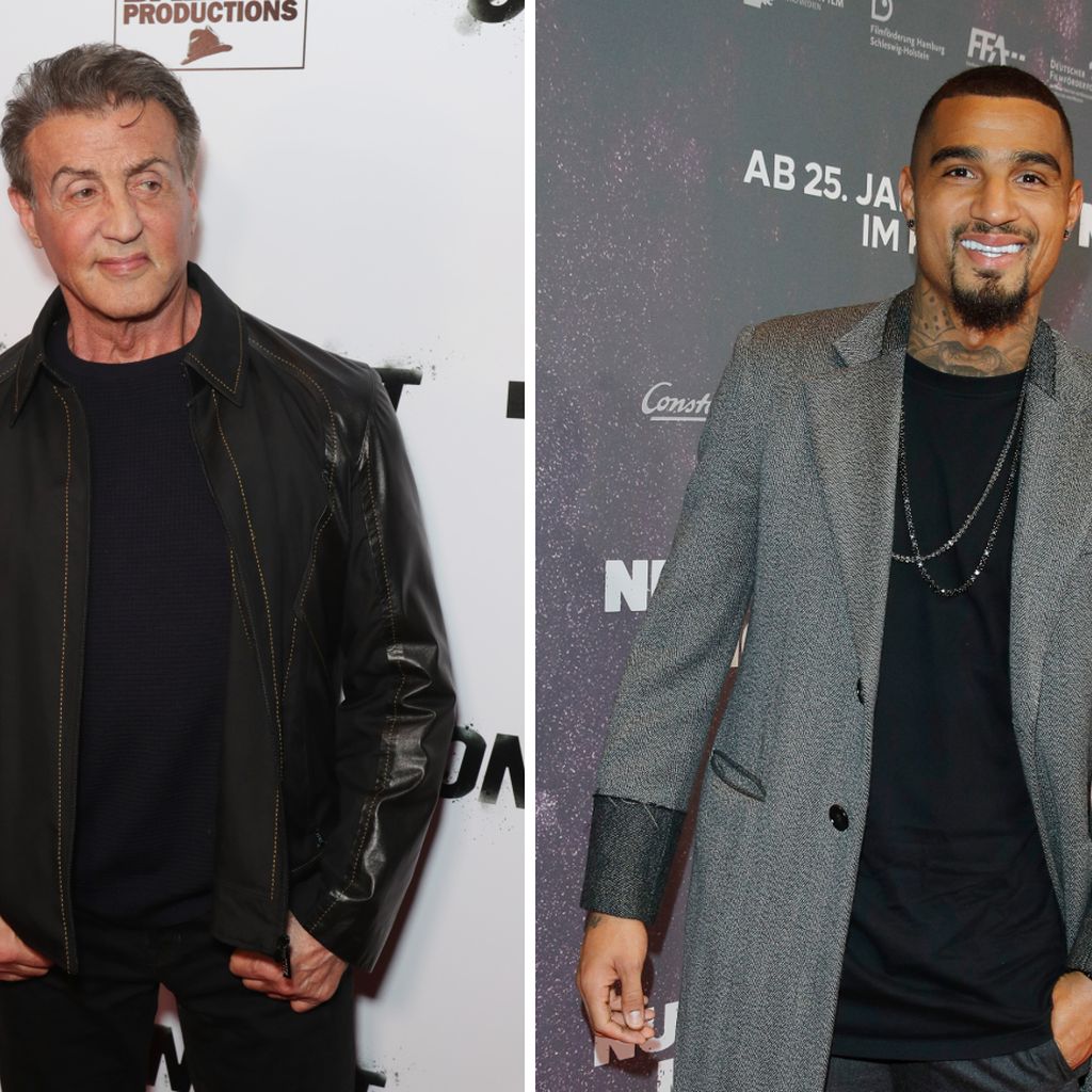 Sylvester Stallone und Kevin Prince Boateng