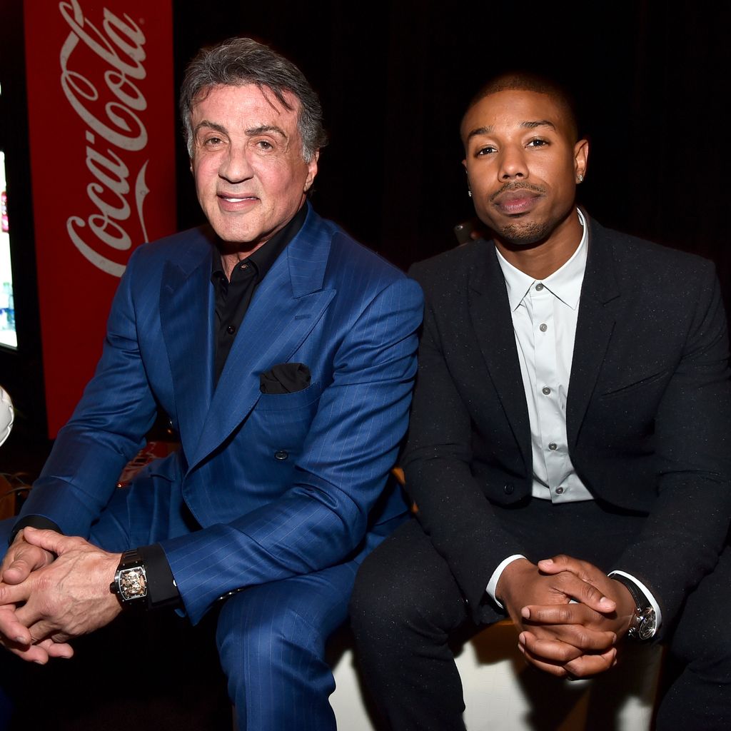 Sylvester Stallone und Michael B. Jordan, 2015