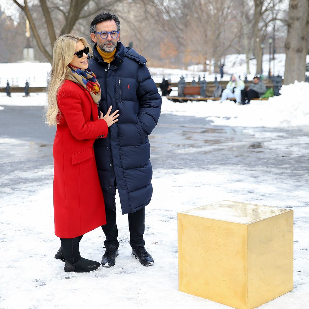 Sylvie Meis und Niclas Castello bei der Enthüllung seines neuesten Kunstwerks